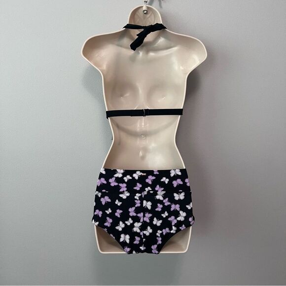 PINK by Victoria’s Secret Butterfly Print Halter Bikini Set Size XS/S - Picture 2 of 12